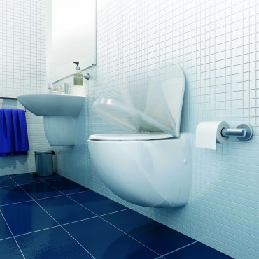 SFA sanibroyeur sanicompact comfort toilet avec broyeur dans salle de bains
