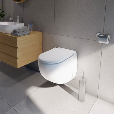 SFA sanibroyeur sanicompact comfort toilet met vermaler in badkamer