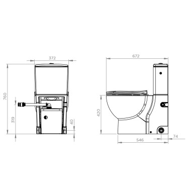 sanibroyeur sanicompact saniflush toilet dimensions