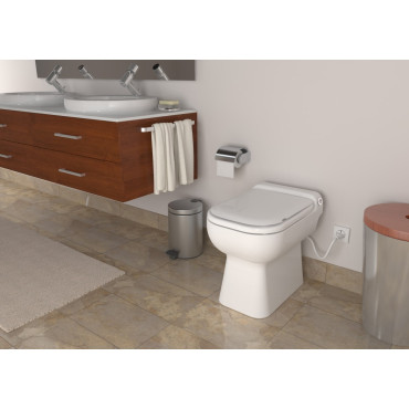 SFA sanibroyeur sanicompact Luxe toilet met fecaliënvermaler in badkamer
