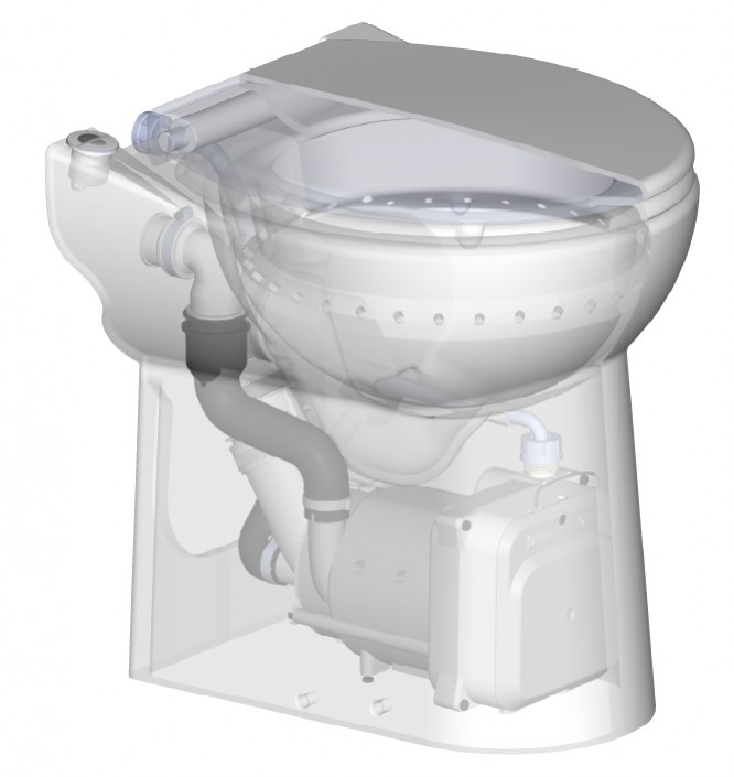 Module de relevage et broyage eaux chargées WC sanitaire