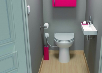 Een toilet installeren in een kleine ruimte