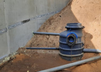 Installation d'une pompe pour les eaux pluviales et les eaux noires